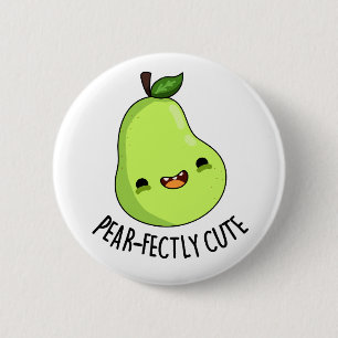 Pear-Niedlich süße Fruchtsäfte Birne Pun Button
