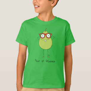Pear of Glasses Funny & mignon T-shirt garçon