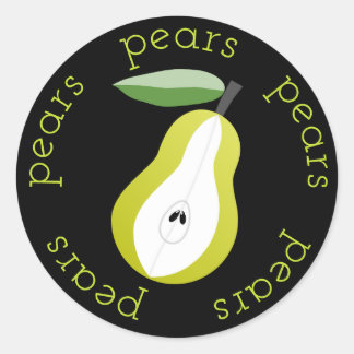 Pear Rounds Runder Aufkleber