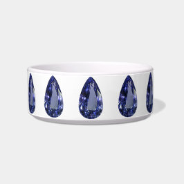 Pear shaped Sapphire Blue Napf