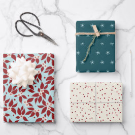 Pear Tree Holiday Geschenkpapier Set