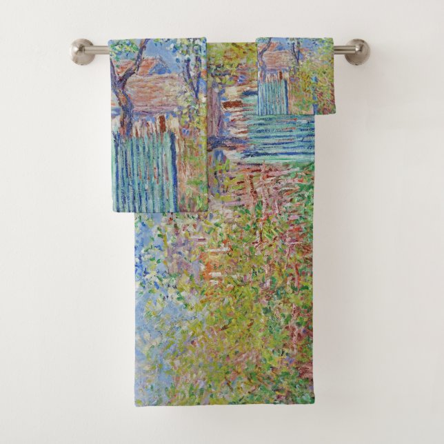 Pear Tree in Blume - Claude Monet Badhandtuch Set (Insitu)