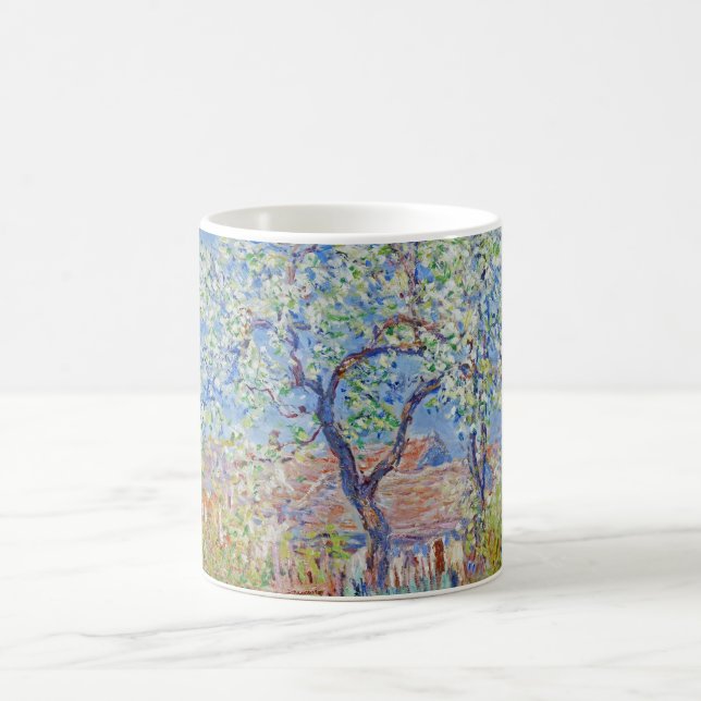 Pear Tree in Blume - Claude Monet Kaffeetasse (Mittel)