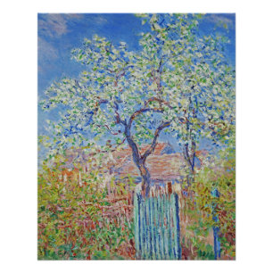 Pear Tree in Blume - Claude Monet Poster