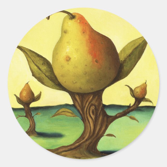 Pear Tree Runder Aufkleber (Vorderseite)