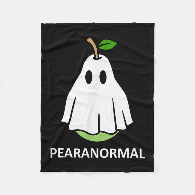 Pearanormal Cute Ghost Pear Halloween Costume Funn Fleecedecke (Vorderseite)