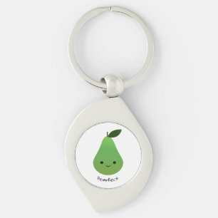 Pearfect Niedlich Kawaii Pear Schlüsselanhänger