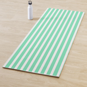 Pearl Aqua Vertikal Gestreifte Yoga-Matte Yogamatte