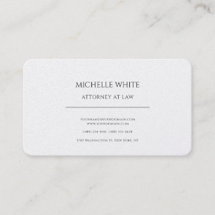 Pearl Attorney at Law Minimalistisch Beruflich Visitenkarte