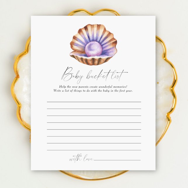 Pearl Baby Dusche - Baby Eimer List Spiel (Von Creator hochgeladen)