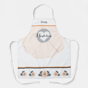 Pearl Black Watusi Tacao Bride Wedding Schürze