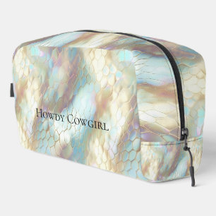 Pearl Blue Sky Animal Print Waschbeutel