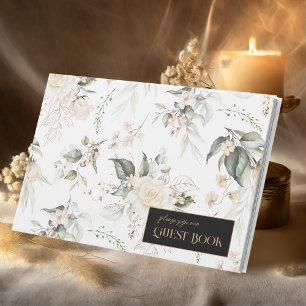 Pearl Blush Floral Muster Wedding ID989 Gästebuch