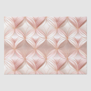 Pearl Blush Pink Rose Gold Floral Wedding Seidenpapier