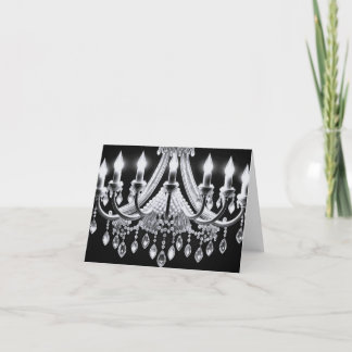 Pearl Chandelier Dankeskarte
