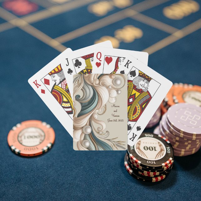 Pearl Coast Elegante Minimalistische Spielkarten (Von Creator hochgeladen)