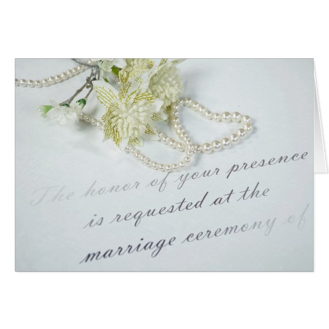 Pearl Coeur Et Fleurs De Mariage (Devant horizontal)