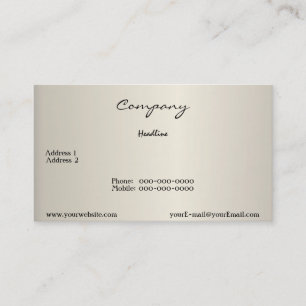 Pearl Cream Business Card Visitenkarte