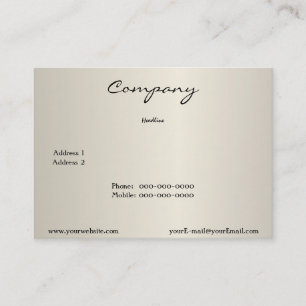 Pearl Cream Business Card Visitenkarte