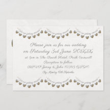 Pearl & Creme Spitzenherz Trauung