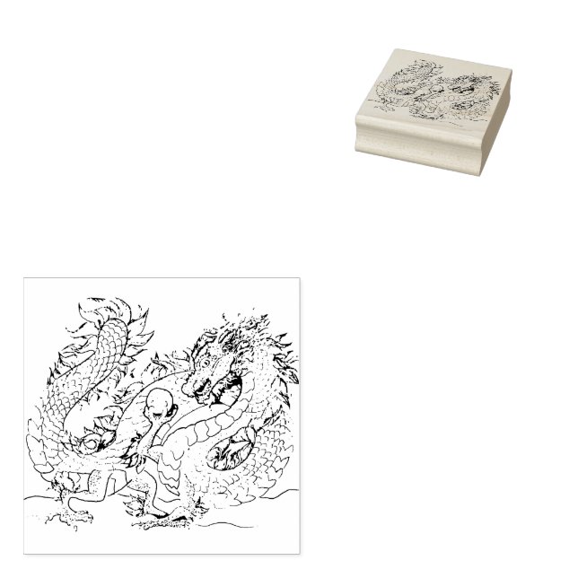 Pearl Dragon Gummistempel (Stempel)