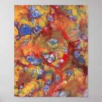 Pearl Dream Abstrakte Acrylmalerei Foto Poster