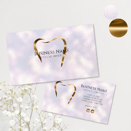 Pearl & Gold Dentist Business Card Visitenkarte