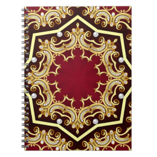 Pearl Gold Frame Illustration Hintergrund Notizblock