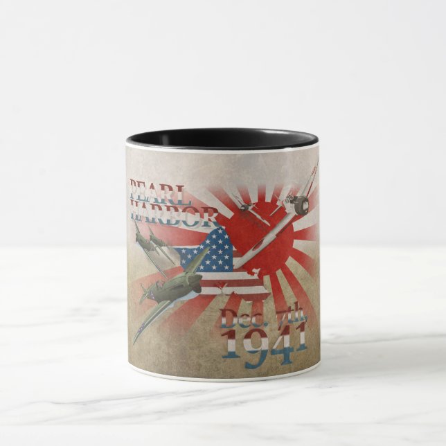 Pearl Habor 7. Dezember 1941 Tasse (Zentrum)