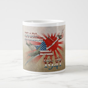 Pearl Harbor 7. Dezember 1941 Riesige Kaffeetasse Jumbo-Tasse