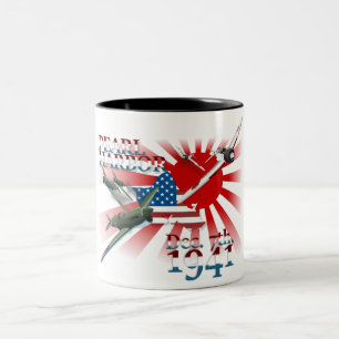 Pearl Harbor 7. Dezember 1941 Zweifarbige Tasse