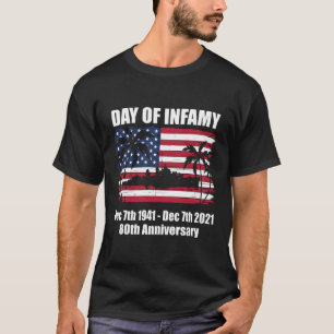 Pearl Harbor 80. Jubiläumsflagge T-Shirt