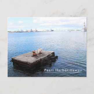Pearl Harbor hawaii blaue Postkarte