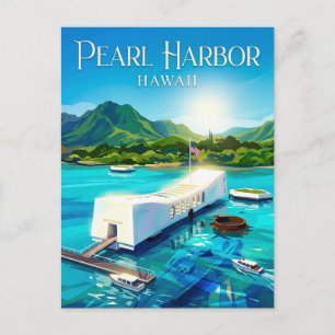 Pearl Harbor National Memorial Hawaii Postkarte