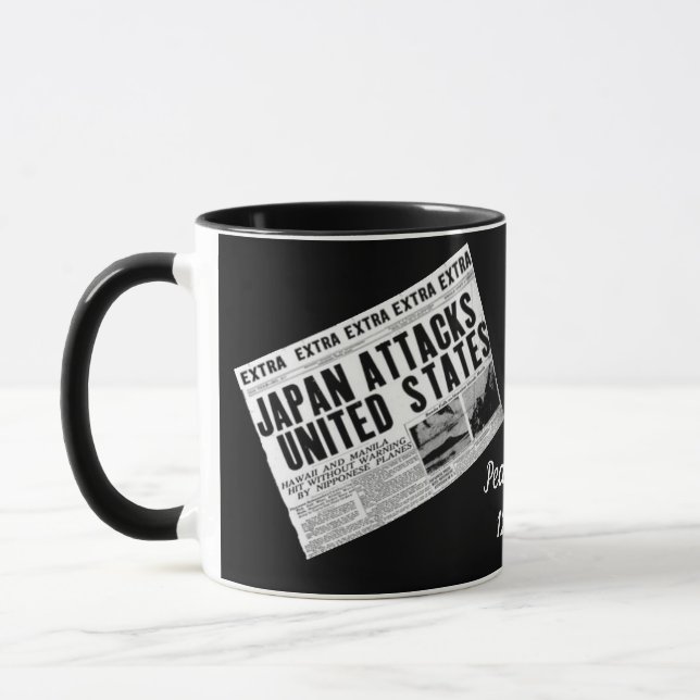 Pearl Harbour-Gedenktag Tasse (Links)