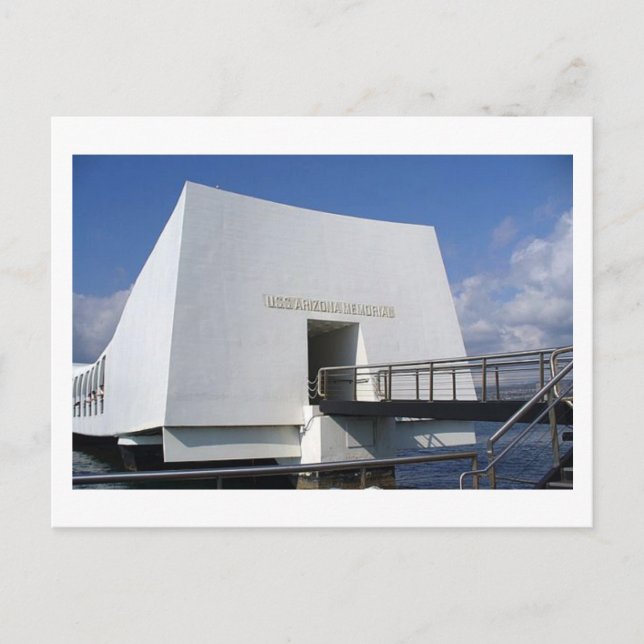 Pearl Harbour Memorial Postcard Postkarte (Vorderseite)