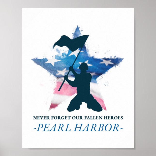 Pearl Harbour Vergiss nie unsere gefallenen Helden Poster (Vorne)