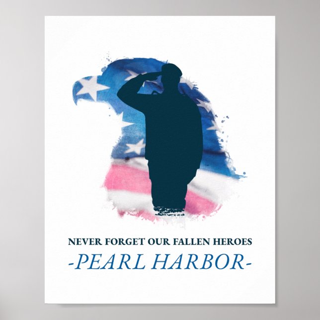 Pearl Harbour Vergiss nie unsere gefallenen Helden Poster (Vorne)