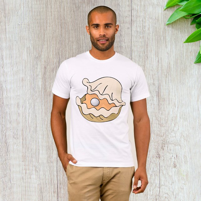 Pearl in einem Oyster Mens T - Shirt (Von Creator hochgeladen)