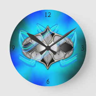 Pearl In Round Clock Runde Wanduhr