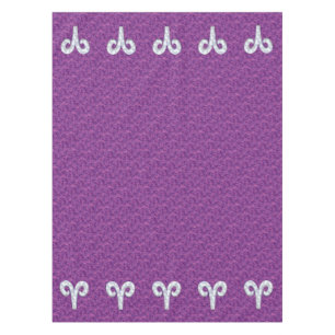 Pearl like Aries Zodiac Sign Pink Camouflage Tischdecke