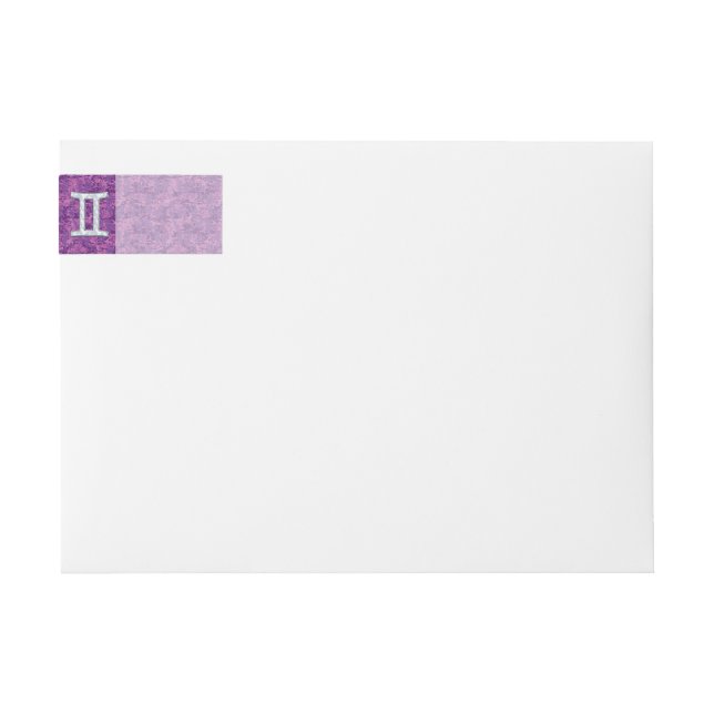 Pearl Like Gemini Zodiac Sign auf der digitalen Ca (Vorderseite)