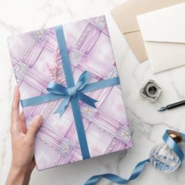 Pearl Lila Pink Brautparty Geschenkpapier