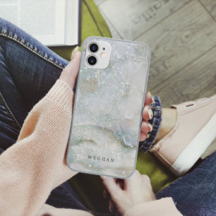 Pearl Marble Glitzer Monogram Case-Mate iPhone Hülle