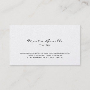 Pearl Modern Chic Trendy Business Card Visitenkarte