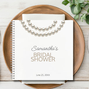Pearl Necklace Brautparty Notizbuch