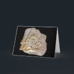 pearl necklace holiday card feiertagskarte<br><div class="desc">pearl necklace</div>