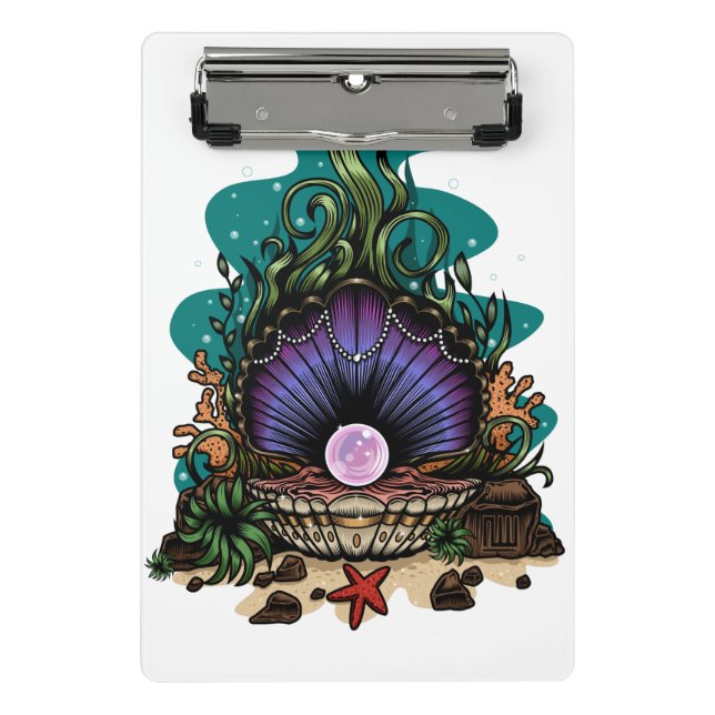 Pearl Of The Sea Mini Klemmbrett (Vorderseite)