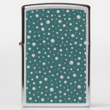 Pearl Pattern on Transformative Teal Background