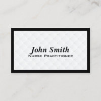 Pearl Quilt Nurse Practitioner Business Card